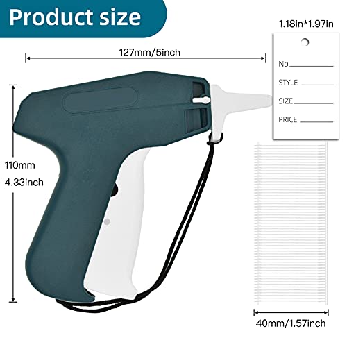 Liumai Tagging Gun Kit 2006 Pcs with Gray-Blue Tag Gun, 5 Needles, 1600 Barbs, 400 Price Tags