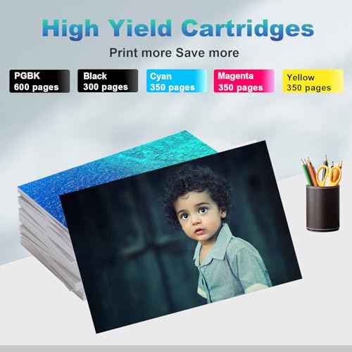 MG7720 Ink Cartridge for Canon Compatible PGI-270XL CLI-271XL Ink Cartridge Replacement for 270 271 XL Ink use for Canon MG7720 TS5020 TS6020 MG6820 MG6821 MG5720 TS9020 MG5721 MG5722 MG6822 (5 Pack)