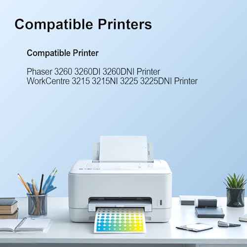 3260/ 3225 Black High Capacity Toner-Cartridge (3,500 Pages/Pack) Compatible for Xerox 106R02777 for Xerox Phaser 3052 3260 WorkCentre 3215 3225 Printer Toner,1 Pack