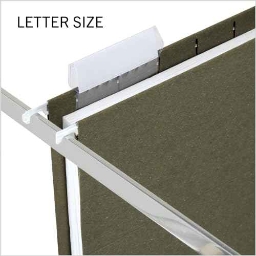 Island Hanging File Folder 1/5 Cut, Letter Size, Standard Green, 25 Count (372 1/5)