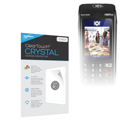 BoxWave Screen Protector for Ingenico Move 5000 - ClearTouch Crystal 2-Pack