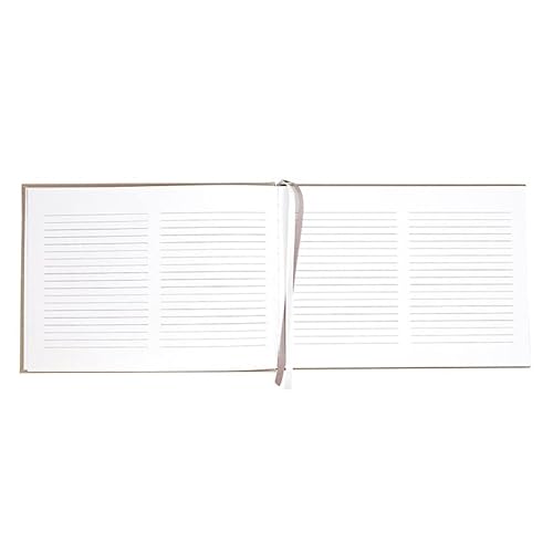 Stephan Baby Guest Book - Hardcover Linen Embossed Baby Shower Keepsake Memory Book, 9.25 x 7-Inches, Baby