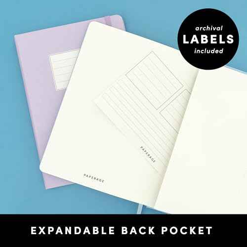 PAPERAGE Lined Journal Notebook, (Black), 160 Pages, Medium 5.6 in x 8 in - 100 GSM Thick Paper ? Hardcover Journaling Notebook for Work, School & Note Taking