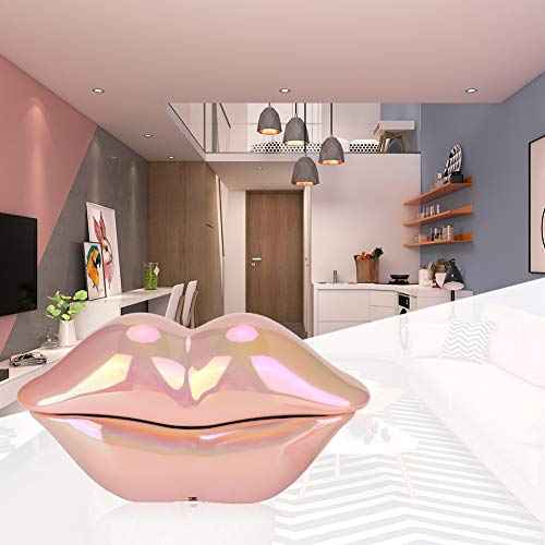 Funny Lip Telephone, with Number Storage Function, Lip Phone Landline Telephone Home Desktop Corded Fixed Telephone for Home Office Phones Home Decoration, Gifts for Kids Seniors