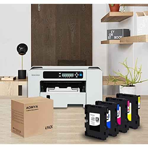 Aomya 4 Pack SG400 SG800 Sublimation Ink Cartridge Heat Transfer Compatible for Ricoh SG400 SG800 SG3100 3100SNW 3110 3110DN 3110DNW 3110SFNW 3110SNW 7100 7100DN 2100 21OON 2010L