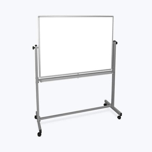 Mobile Magnetic Whiteboard 48"W x 36"H Silver Frame