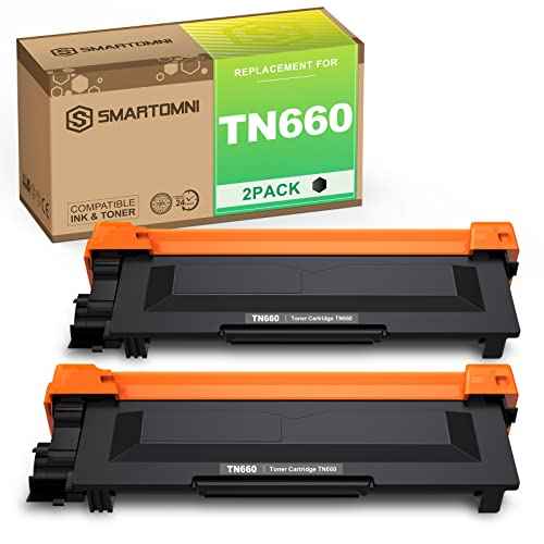 TN660 Compatible Toner Cartridge Replacement for Brother TN660 TN630 Toner Cartridge Black for Brother DCP-L2520DW L2540DW HL-L2300D L2320D L2340DW L2360DW L2380DW MFC-L2700DW L2720DW L2740DW 2-Pack