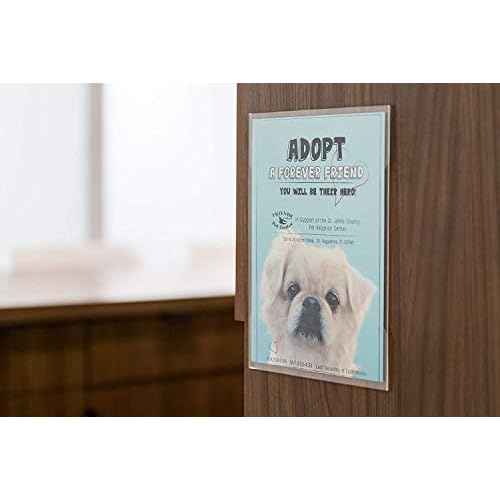 Acrylic Sign Holder 8.5 x 11 [Set of 24] for Wall Display | Clear Sign Holders 8.5x11 Acrylic Sign Holder | Plastic Document Holder, Promotional Display, Business & Store Sign Holders
