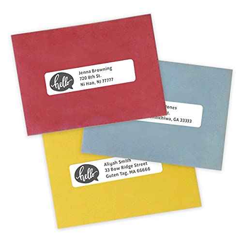 MACO Printable Labels for Mailing - Laser/Ink Jet Compatible Shipping Address Labels, 20 per Sheet, 1" x 4", Box of 250 Pages/5000 Labels, White