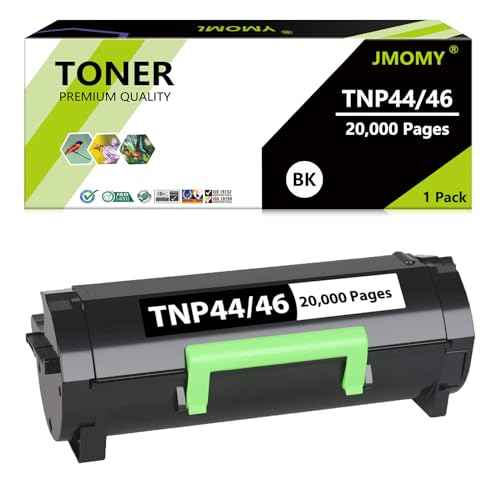TNP44 TNP46 Toner Cartridge Compatible for Konica Minolta TNP 44 TNP-44 TNP 46 TNP-46 A6VK01F A6VK01W Work with for bizhub 4050 4750(20,000 Pages, 1 Pack)