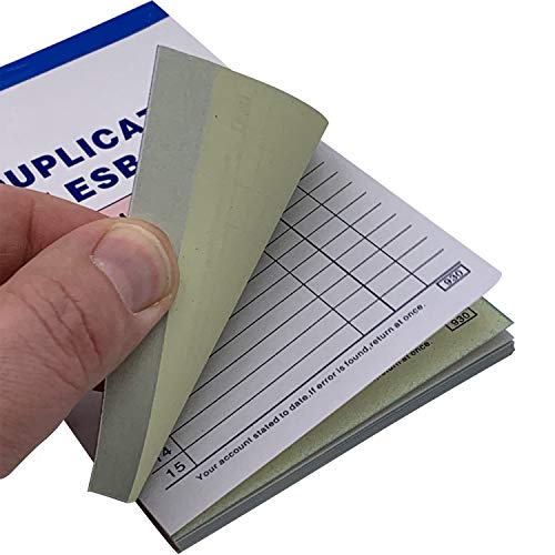 20 Pack Lot – 3.5 x 5.5 Sales Order Books, Carbonless 2-Part Receipts, White & Canary Yellow, Consecutive Numbers