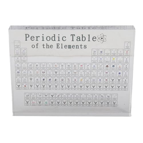 Ymiko Clear Acrylic Periodic Table Display - Portable Classroom Model