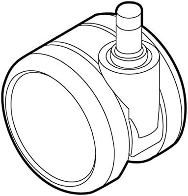 Steelcase Hard Floor Soft Casters - Set of 5 Wheels for Amia, Leap, Think, Gesture & Cobi Chairs