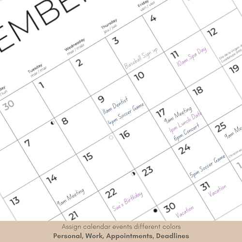 2026 Flowers Wall Calendar 12 Month | 12" x 24" Open | Giftable | Nature Calendar 2026 | Thick & Sturdy Paper for Calendar Organizing & Planning | Pacific Waters Press (Flowers)