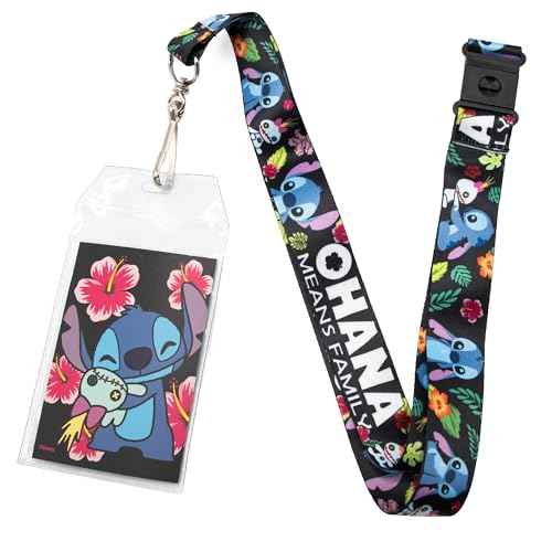 Buckle Down Lanyard-1.0-Ohana Means Family/Stitch & Scrump Poses/TRO