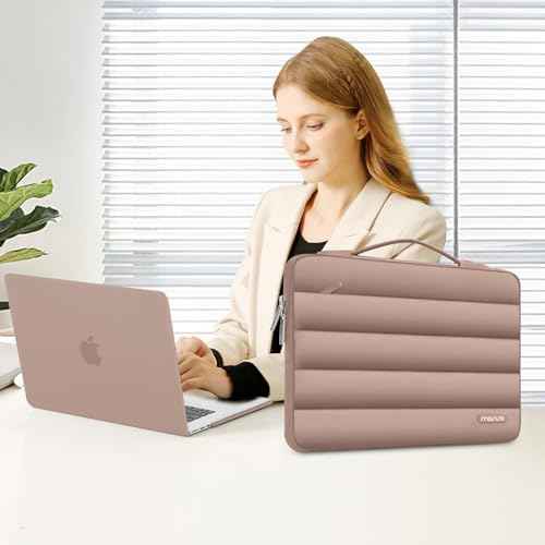MOSISO Compatible with MacBook Air 15 inch Case 2025 2024 2023 Release M4 A3241 M3 A3114 M2 A2941 Touch ID, Plastic Hard Shell&Puffy Sleeve Bag&Keyboard Cover&Webcam Cover&Screen Film, Bronze Brown