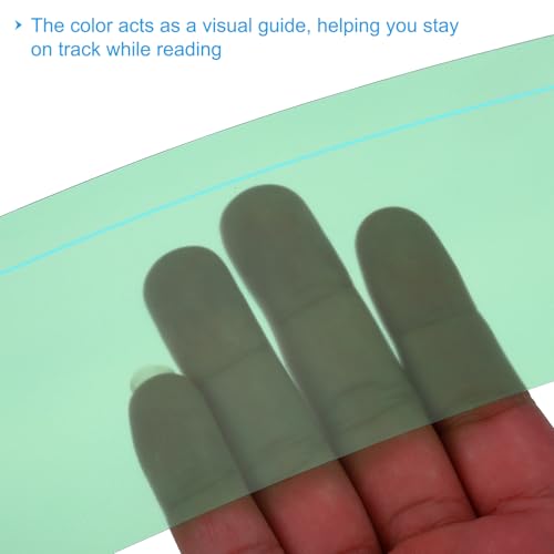 PATIKIL Guided Reading Strips - 10 Pack Grass Green Overlays Reduce Visual Stress