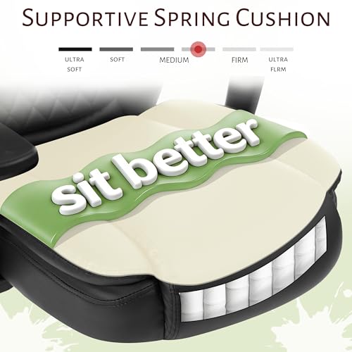 Sofayonn Drafting Chair Black with Flip-Up Armrests, Adjustable Foot Ring & Inflatable Lumbar Support - Tall Executive Task Stool