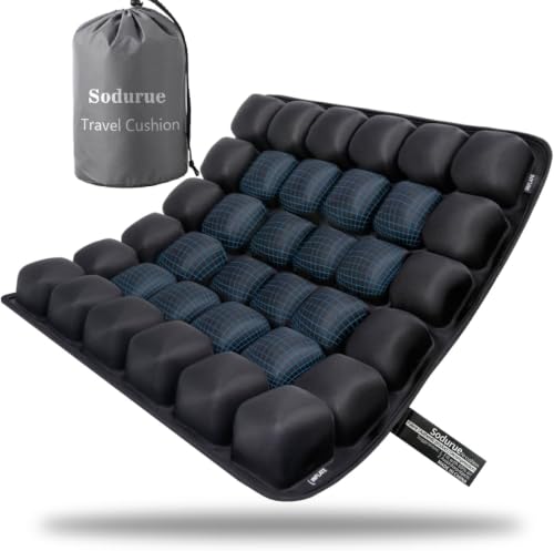 Travel Airplane Seat Cushion for Long Flights – Inflatable Comfort Pad