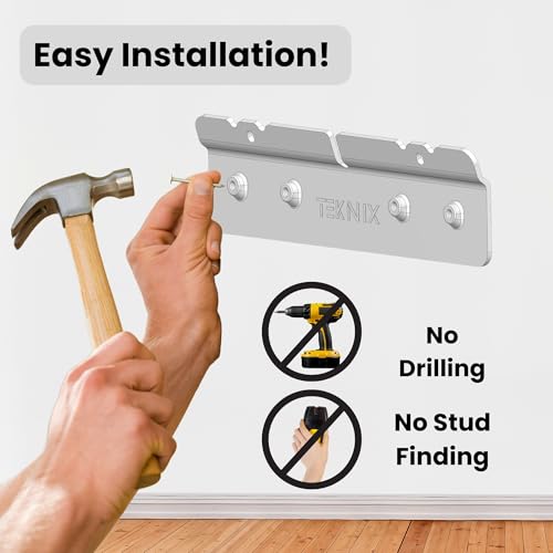 No-Stud, No-Drill Wall Mount for Skylight Calendar (15 inch) - The Original Easy DIY Installation, No Anchors or Screws Needed, Damage-Free, Secure Hold, Only a Hammer Required, Hardware Included