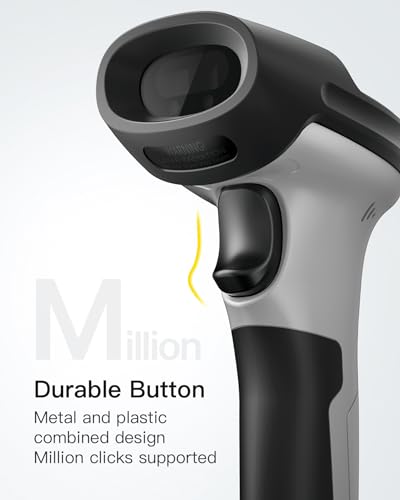 Inateck 1D Bluetooth Barcode Scanner with 2600mAh Battery, 115ft Range, BCST-70