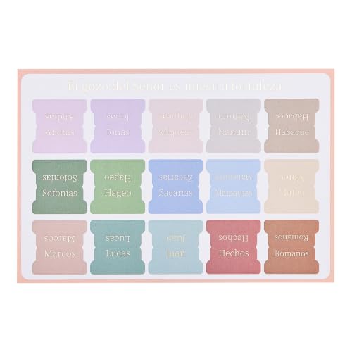 Spanish Morandi Bible Tabs Truuvaee Gold Foil Pastel - Spanishmorandi