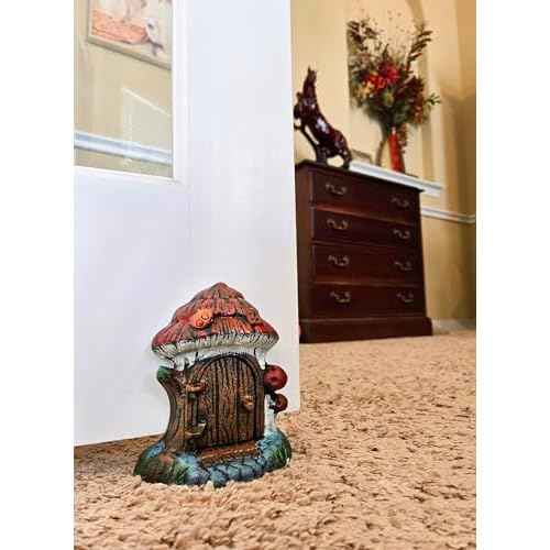 Lulu Decor, 100% Cast Iron House Fairy Door Decorative Door Stopper 4 lbs 5 oz