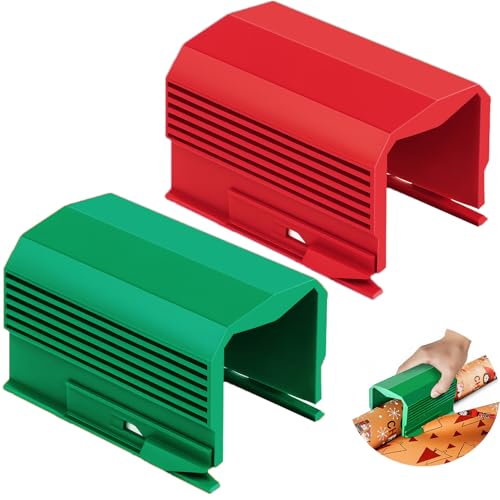 Dual Blade Gift Wrap Cutter Set for Scissors-Free Gift Wrapping