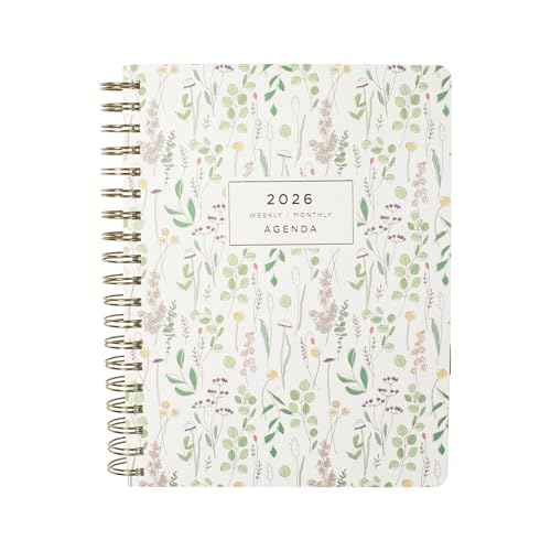 Fringe Studio 2026 Spiral Weekly Planner, Aug 2025 - Dec 2026, 17 Month, Paperback Cover, "EUCALYPTUS MIX ", 8"w x 10"h, 240 Pages (844PA031)