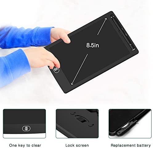 TIQUS 8.5 Inch LCD Writing Tablet Pack of 2 - Digital Memo Board for Notes & Drawing