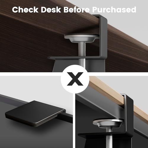 Keyboard Tray Under Desk, Slide Out Computer Keyboard & Mouse Tray with C Clamp-on Mount Easy to Install,30" W£¨Including Clamps£© X 12" D Large Size,Black