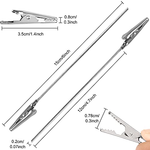 40 Pack Metal Alligator Clip Photo Holders for Crafts, DIY, Memo, Card Display
