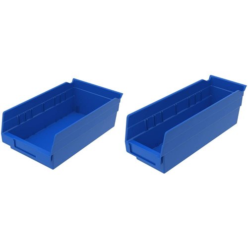 Akro-Mils Plastic Organizer and Storage Bins Bundle (30130 + 30120), Blue