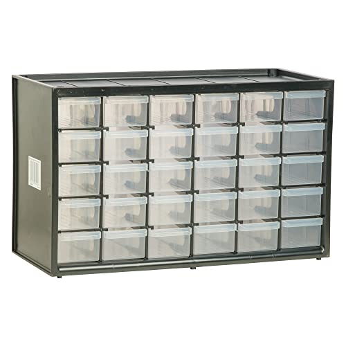 Stanley 1-93-980 Storage Box with compartments, Black/Transparent