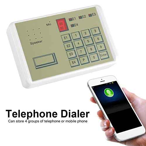 Demeras Telephone Voice Auto dialer, Immediate Dialing Record Safety Alarm System Wired Stable for Complete Home and Business