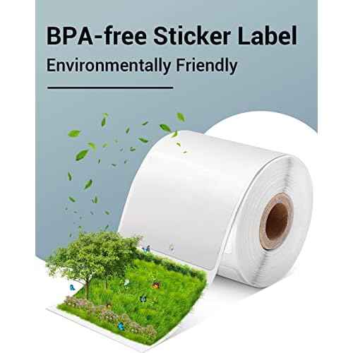 Phomemo 1.57"x1.18"(40x30mm) Label, 6 Rolls M110/M100/M150/M250/M220 Thermal Paper - Multi-Purpose Square Self-Adhesive Label, 230 Labels/Roll, Black on White