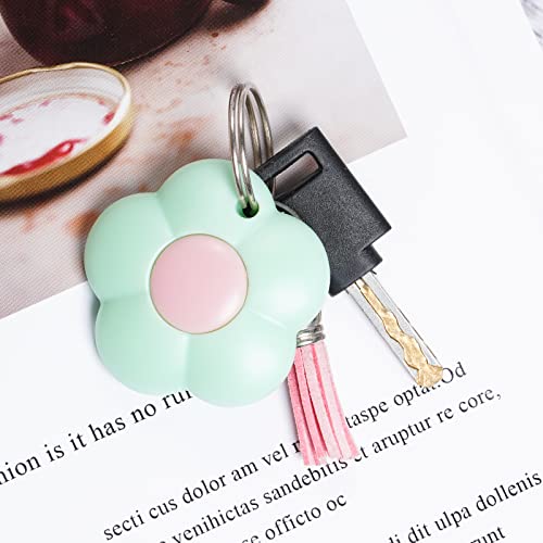 Mini Flower-Shaped Retractable Utility Knife Set with Keychain Hole - 3 Pack