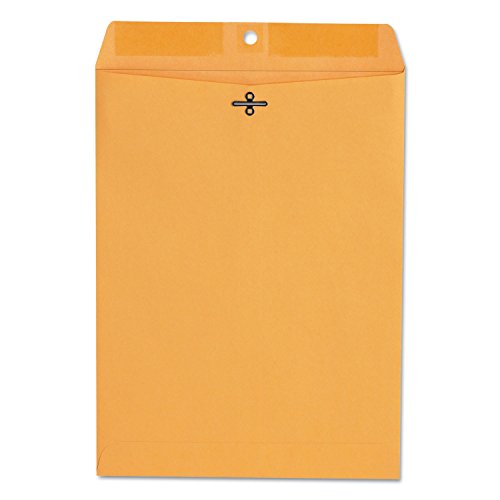 Universal 35264 Kraft Clasp Envelope No. 90 - Side Seam, 9 x 12 Light Brown, 28lb, 100 Pack