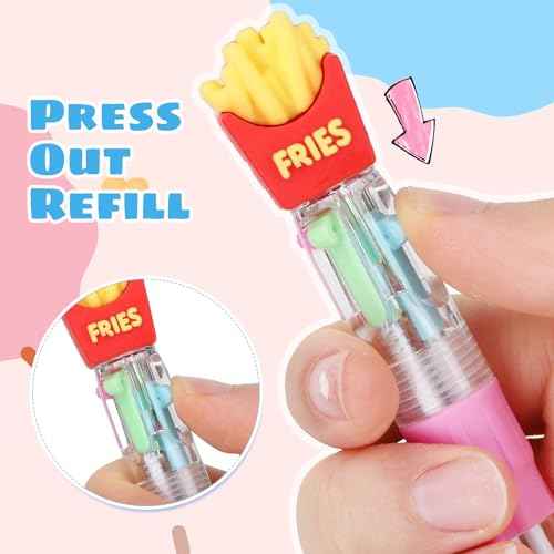BESARME 48 Packs Multicolor Pen in One, 4-in-1 Fun Pens Stocking Stuffers for Kids Ballpoint Pens Bulk Gifts Party Favors Goodie Bags Stuffers for Kids