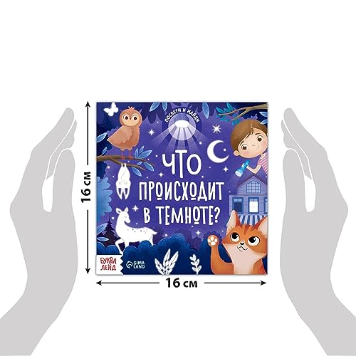 Russian Kids Book with Flashlight - Educational Board Book for Ages 12+