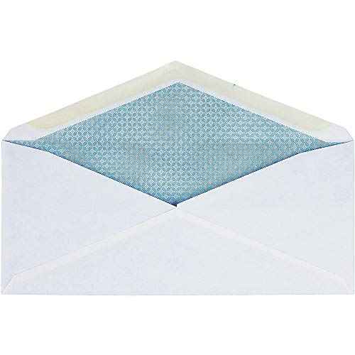 Business Source #10 Envelopes with Security Tint, Double Windows, 9.5" x 4.125", White, 500 Count