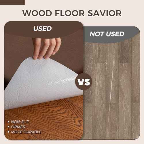 Office Chair Mat,Hard Floor Chair Mat Suitable for Hardwood and Tile Floors,Large Non-Slip Floor Protection Mat,Does Not Pill,Coffee(36"x48")