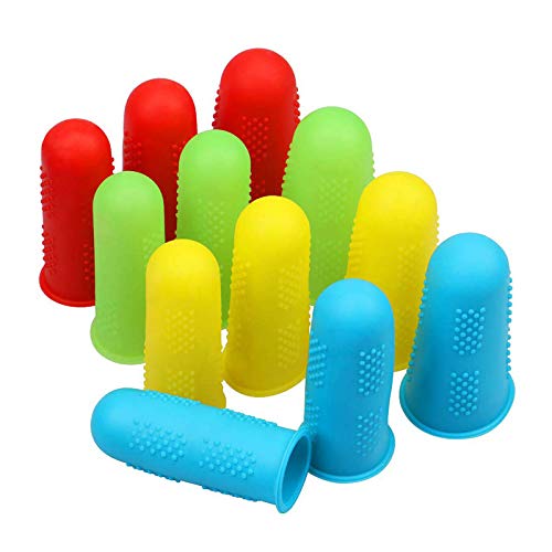 Silicone Finger Caps for Hot Glue Guns - Burn Protection & Crafting Accessories, 3 Sizes