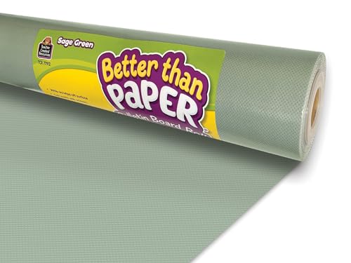 Teacher Created Resources Sage Green Better Than Paper Bulletin Board Roll 4x12 ft