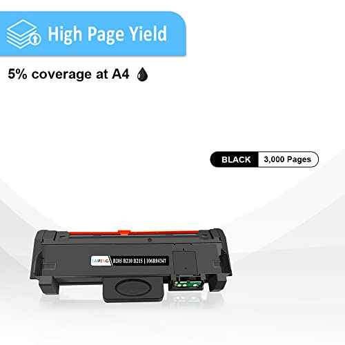 Compatible B215 B205 B210 106R04347 Toner Cartridge High Capacity 3000 Pages for Xerox B205 B210 B215 B205NI B205MFP B210DNI B215DNI B215MFP Printers ( Black, Pack x1 )