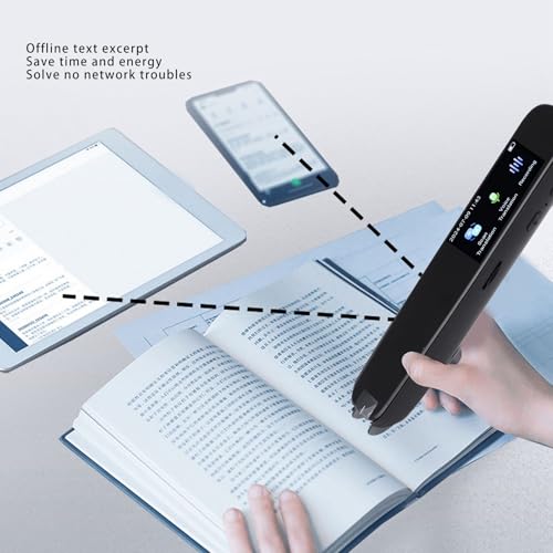 Translation Scanning Pen, Mobile Scanner Translator, Reading Pen, 112 Language Translating Device, OCR Digital for Language Learners Business Travel Meetings