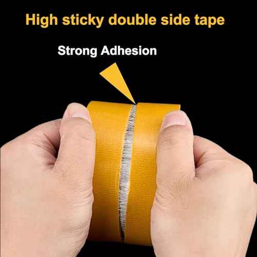 Double Sided Fabric Tape Heavy Duty, Hem Tape No Sew No lron for Pants, Curtains, Dresses, Jeans, 1inch+2inch x 39FT Strong Mounting Tape for Carpet Fixed, DIY Crafts