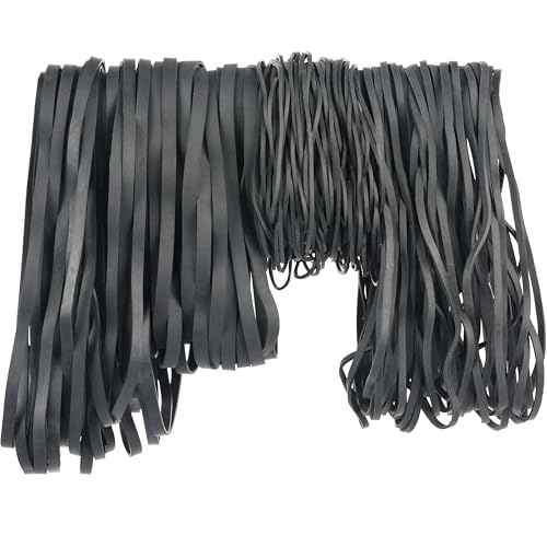 HAIDIBAO-Rubber Bands Assorted Sizes 0.5lbs large rubber bands heavy duty Elastic Bands 4 sizes black rubber band for Office supplies size#69,size#117B,size#8in,size(4-4/5" x 1/16")