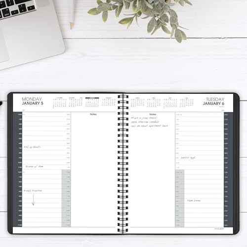 AT-A-GLANCE 2026 Appointment Book Planner, Daily, 8-1/2" x 11", Large, 24-Hour, Black (702140526)