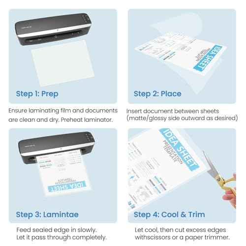 50 Pack Thermal Laminating Pouches 10 Mil, 9 x 11.5 Inches Clear Laminating Sheets, Wide Size Compatibility Office Laminating Supplies for Letter, Photo, Card and ID Badge